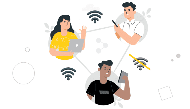 Three People Talking Over Internet Connection | MLC Design