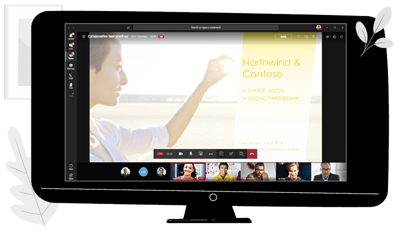 Screen Showing Virtual Presentation | MLC Design