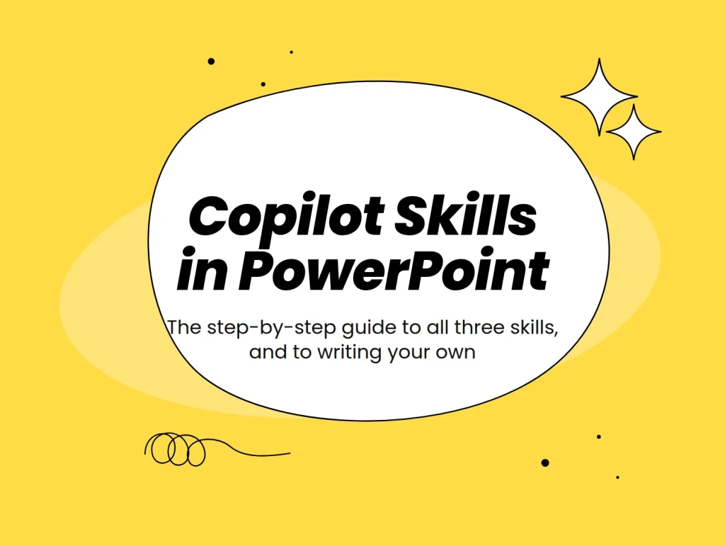 Copilot Skills in PowerPoint, the step-by-step guide cover